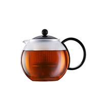 BODUM 1844-01 ASSAM Tea Maker (Plastic Strainer, Plastic Lid, 1.0 L/34 oz) - Black