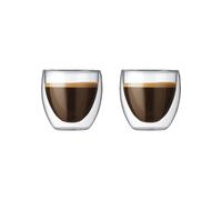 Bodum 2.5oz Pavina Double Wall High-Heat Borosilicate Glass Set of 2 Clear