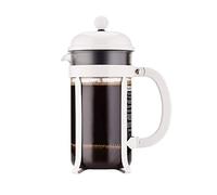 Bodum 34oz Chambord French Press Coffee Maker, High-Heat Borosilicate Glass, Stainless Steel, White - Made in Portugal