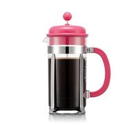 Bodum 34oz Caffettiera French Press Coffee Maker with Reusable Stainless Steel Filter, BPA-Free Plastic Carafe, Bubblegum Pink