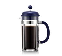 Bodum 34oz Caffettiera French Press Coffee Maker with Reusable Stainless Steel Filter, BPA-Free Plastic Carafe, Midnight Blue