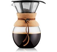 Bodum 34oz Pour Over Coffee Maker, High-Heat Borosilicate Glass,Stainless Filter