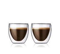 BODUM 4557-10 PAVINA Double Walled Thermo Glasses 0.08 L, 2.5 oz, Pair