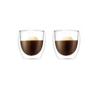BODUM 4558-10US4 Pavina Double Wall Insulated Glasses, Borosilicate, 8 Fluid_Ounces, Clear