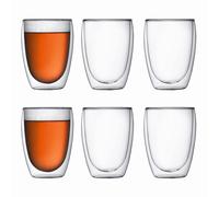Bodum - 4559-10-12US Bodum Pavina Double Wall Insulated Glasses 12 Oz. (6-Pack) Clear