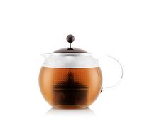 BODUM Assam 1823-451-Y21 Teapot with Glass Handle, Lid and Plastic Filter, 0.5 L