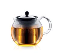 Bodum ASSAM Tea Press With Stainless Steel Filter in Metallic Silver | Size: 1000ml Bodum Metallic Silver 1000ml