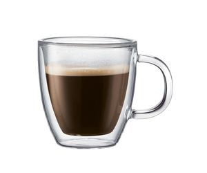 Bodum - Bistro Double wall Espresso Mug, 30 cl, 2-pcs - Clear