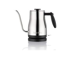 BODUM - BISTRO Electric kettle with long spout, 1,200 W, 1.0 l, stainless steel