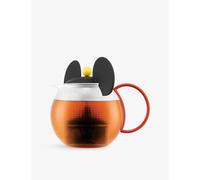 Bodum Bodum Assam Mickey Mouse Borosilicate-Glass Tea Press Red Black