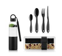 Bodum BPA-Free Lunch Box with Cutlery & Water Bottle Clear