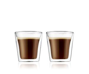 Bodum CANTEEN - Set of 2 Glasses 0.1L - Double Wall - Small