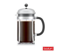 Bodum Chambord Cafetiere French Press Coffee Maker, 12 Cup (1.5L), Heat-Resistant Glass, Stainless Steel Frame - Chrome Finish