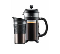 Bodum Chambord Cafetiere Gift Set 8 Cup Coffee Maker & Travel Mug Natural