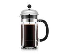 Bodum CHAMBORD French Press Coffee Maker in Metallic Silver | Size: 1000ml Bodum Metallic Silver 1000ml
