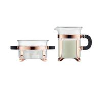 BODUM CHAMBORD Sugar/Creamer Set (Chrome Finish) - Copper