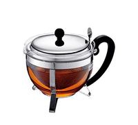 Bodum Chambord Tea Pot, Borosilicate Glass - 1.3 L, Shiny
