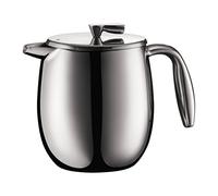 Bodum Double Wall French Press Columbia-Matt Coffee Maker-Dishwasher Safe Cafetiere, Stainless Steel, 500ml / 4 Cup