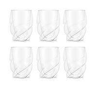 Bodum Double Walled Glasses Pack of 6 PAVINA Paris - 270ml Cups - Dishwasher Safe Thermal Cup - Mouth-Blown Borosilicate Glass
