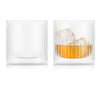 Bodum Douro Bar double walled whiskey glass 30 cl 2-pack Clear