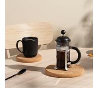 Bodum French Press Caffettiera Black 350ml 3 Cup Coffee Maker Durable Gl