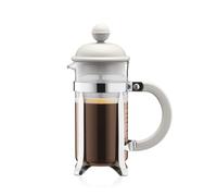 Bodum French Press Caffettiera White - 350ml / 3 Cup Coffee Maker - Durable Gla…