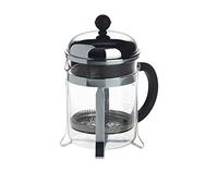 Bodum 17oz Chambord French Press Coffee Maker, High-Heat Borosilicate Glass, Polished Stainless Steel - Made in Portugal