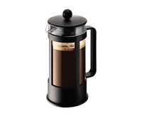 Bodum French Press Kenya - 350ml / 3 Cups Manual Coffee Maker - Heat-Resistant Glass & Stainless Steel - Dishwasher Safe Cafetiere - Made in Portugal