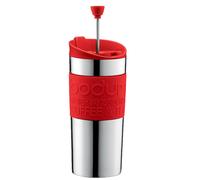Bodum French Press Travel Mug Stainless Steel Red 350ml Coffee Tea Insulated Mug
