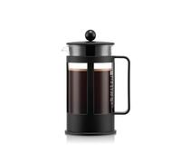 Bodum French Press Kenya - 1L / 8 Cups Manual Coffee Maker - Heat-Resistant Glass & Stainless Steel - Dishwasher Safe Cafetiere - Made in Portugal