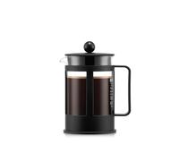 Bodum French Press Kenya - 500ml / 4 Cups Manual Coffee Maker - Heat-Resistant Glass & Stainless Steel - Dishwasher Safe Cafetiere - Made in Portugal