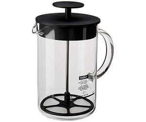 Bodum Latteo Manual Milk Frother, 8 Ounce, Black
