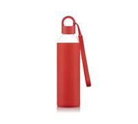 MELIOR 12075-04B Glass Drinking Bottle, Coloured Silicone Sleeve, Screw Cap, 0.5 L