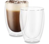 Bodum PAVINA Double Walled Glasses - 350ml Latte Cups, Set of 2