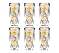 Bodum Pavina Set Of 6 Double Wall Tumbler 600Ml - Clear