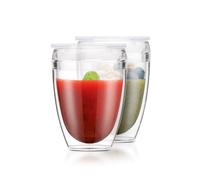Bodum PAVINA TO GO 2 pcs Double Wall Tumbler in Clear | Size: 300ml Bodum Clear 300ml
