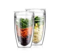 Bodum Pavina To-Go BPA Free Reusable 0.4L 2 Piece Travel Cups