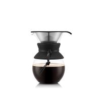 Bodum Pour Over Coffee Maker, Permanent Stainless Steel Mesh Filter, 1.0 L, 8 Cups