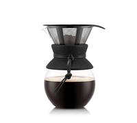 Bodum Pour Over Coffee Maker, Permanent Stainless Steel Mesh Filter, 1.0 L, 8 Cups