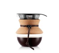 Bodum POUR OVER Coffee Maker with Permanent Filter in Light Brown | Size: 500ml Bodum Light Brown 500ml