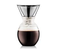 Bodum Pour Over Coffee Maker with Permanent Filter, White, 1.5 Litre/51 oz