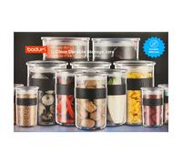 Bodum Presso storage jar with lid 12 parts Clear