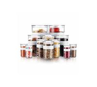 Bodum Presso Set of 12 Food Storage Containers Jars Clear