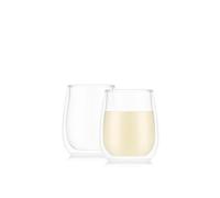 BODUM SKAMAL Set of 2 Double Walled Wine Glasses - Chardonnay - 0.25 L