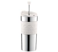Bodum Stainless Steel French Press Travel Mug Off White 350ml Insulated Mug