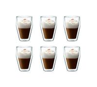 Bodum Titlis Set of 6 Double-Walled Stackable Glasses, transparent, 0,35 L