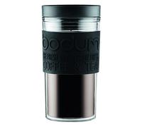 Bodum Double Wall Plastic Travel Mug 350ml Black/Clear