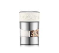 BODUM TWIN 2-in-1 Salt and Pepper Grinder White