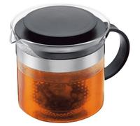 Bodum Bistro Nouveau Tea Press, Borosilicate Glass, Plastic Infuser - 1.5 L, Black