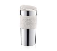 BODUM Vacuum Travel Mug 350ml - Silver & White